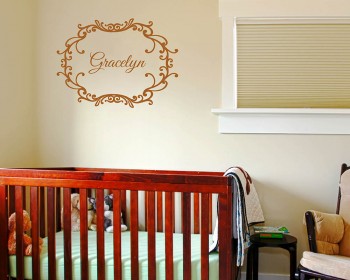 Customized Name Vinyl Decals Nursery Name
